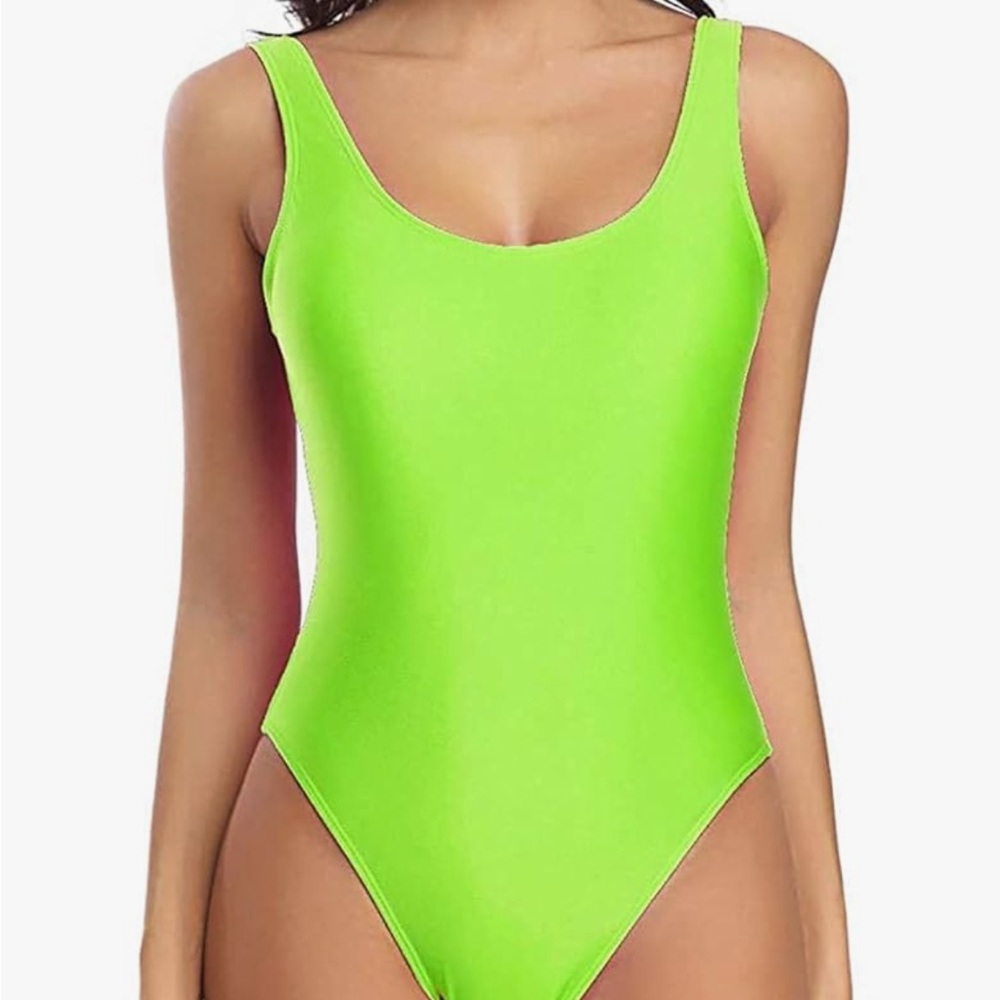 Vibrant Lime One-Piece Swimsuit